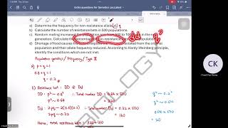 Question 24 Solution  Mendelian Genetics amp Population Genetics [upl. by Eanert54]