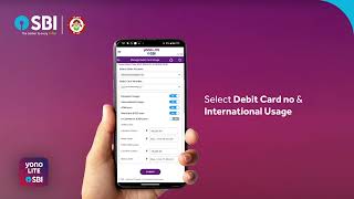 Enable your SBI Debit Card for International transactions through YONO lite [upl. by Cavanagh]