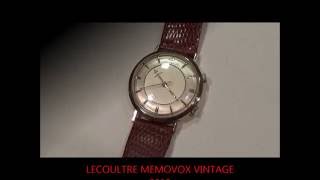 Watch LeCoultre Memovox alarm manual caliber K814 [upl. by Grishilda]