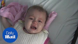 Heartbreaking baby suffers a rare form of epileptic fit  Daily Mail [upl. by Ahseram]