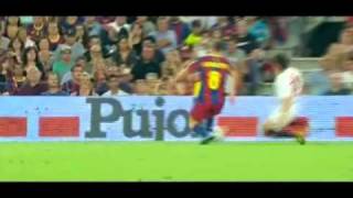 Andrès Iniesta vs Sevilla 1011 Spanish Supercup Home [upl. by Eadwine]