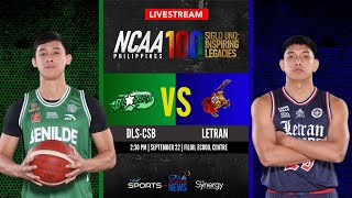 Benilde vs Letran Men’s Basketball  NCAA Season 100  Replay [upl. by Jefferey]