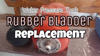 HOW TO REPLACE RUBBER BLADDER OF WATER PRESSURE TANK [upl. by Aiden]