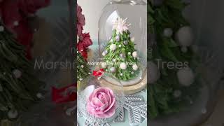 Edible Christmas trees with marshmallow flowers • Zefir [upl. by Lilyan]