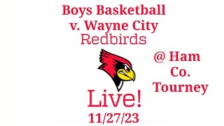 Boys Basketball v Wayne City  Foxes Invitational [upl. by Llenrag275]