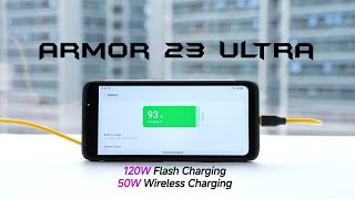 120W Flash Charging amp 50W Wireless Charging  Ulefone Armor 23 Ultra  Charging Test [upl. by Estel]