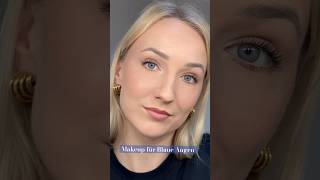 Blaue Augen strahlen lassen 😍👀 blaueaugen makeuptutorial [upl. by Loftus]