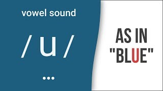 Vowel Sound  u  as in quotbluequot American English Pronunciation [upl. by Charlet]