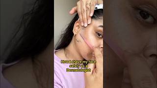 How to shave face safely at home Women face shaving for girls skincare face razor tips for woman [upl. by Nerb]