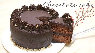 【特濃】榛子朱古力生日蛋糕 Nutella Chocolate Cake Recipe ＊Happy Amy [upl. by Elehcim217]