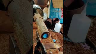 Wood turning ideawoodturn woodturning [upl. by Fullerton254]