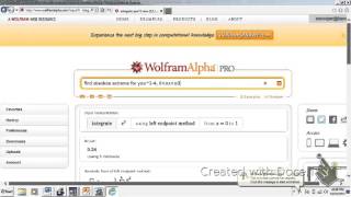 wolfram alpha to find area under a curve [upl. by Nevada732]