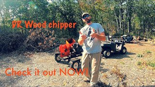 DR wood chipper blade change faster chipping [upl. by Sutniuq]