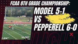 Pepperell vs Model II FCAA 8th Grade Football Championship [upl. by Htiekel327]