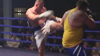 Unlicensed Boxer Bites Stamps amp Kicks Opponent [upl. by Yehtomit191]