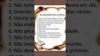 Os 10 mandamentos da Lei de DEUS [upl. by Whyte]