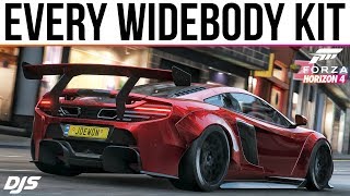 Forza Horizon 4  ALL 40 Widebody Cars In Forza Horizon 4 [upl. by Meredeth]