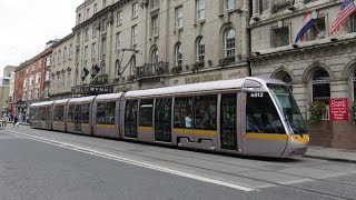 Dublins Luas trams Connolly to Heuston lineside and onboard September 2014 [upl. by Ramin]