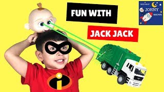 Babysitting Jack Jack From Disney Pixar Incredibles 2 Pretend Play [upl. by Giddings]