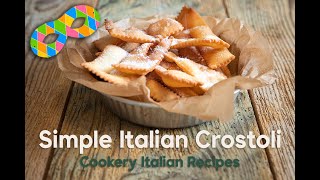 ASMR Simple And Easy Italian Crostoli Recipes  Ricetta Semplice Per I Crostoli Italiani [upl. by Nnayrb205]