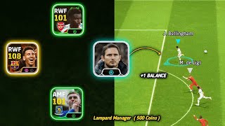 New 500 Coins Lampard Manager Worthy  🤔  88 Quick Counter  88 Outwide 🔥  eFootball 25 [upl. by Rolat534]