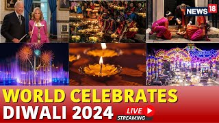 LIVE Diwali Celebrations Worldwide  Diwali Rangoli  Diwali 2024  Diwali Celebration In India Live [upl. by Vance130]