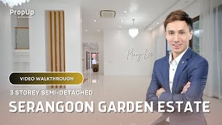 3Storey SemiDetached Serangoon Garden Estate Video Walkthrough  Kenny Lee [upl. by Eugenius]