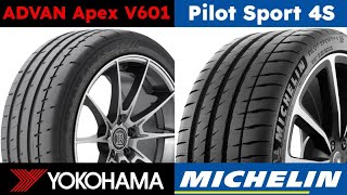 Yokohama ADVAN Apex V601 vs Michelin Pilot Sport 4S [upl. by Ellener]