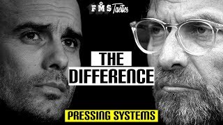 The Difference Between Klopp amp Guardiolas Pressing Systems  Gegenpressing vs the 6second rule [upl. by Muryh]