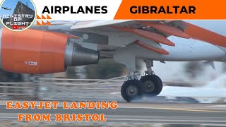 easyJet LandDepart at Gibraltar from Bristol 18 Feb 2024 [upl. by Ainosal]