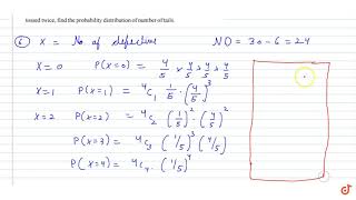 quotFrom a lot of 30 bulbs which include 6 defectives a sample of 4 bulbs is drawn at random with [upl. by Sekyere]