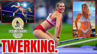 Sports Fans REACT after Canadian Pole Vaulter TWRKS While WINNING Bronze Medal at WEIRD OLYMPICS [upl. by Arenahs]