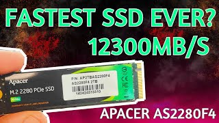 INSANE SPEEDS FROM THE GEN 5 APACER AS2280F4 NVME DRIVE [upl. by Nomyad]