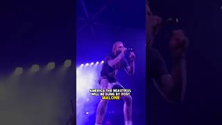 Post Malone singing America the Beautiful at Super Bowl postmalone [upl. by Edda]