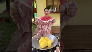 Pork crispy with butter cook recipe shortvideo shortsvideo recipe food cooking [upl. by Naujuj]