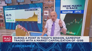 Jim Cramer talks GameStops valuation [upl. by Cain871]