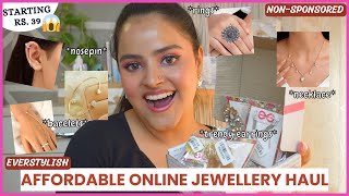 HUGE Everstylish Jewellery Haul Under Rs 200🤩  BETTER THAN SAROJINI Honest Review  Soni Mishra [upl. by Faustina420]