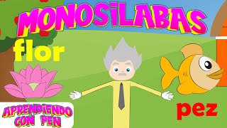 las palabras ¡¡ MONOSILABAS  para 👧 NIÑOS 👦 [upl. by Greysun]