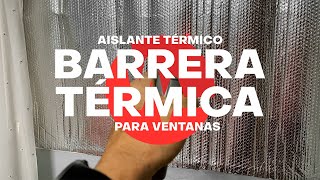 Instalación de Barrera Térmica para Ventana y Prueba Térmica del producto Optimer System [upl. by Hgielrebmik]