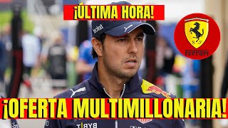 SERGIO CHECO PERÉZ recibe OFERTA MULTIMILLONARIA POR FERRARI y LA RESPUESTA ES EXPLOSIVA ¡URGENTE [upl. by Maxim]