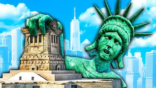 Statue of Liberty VANISHES in GTA 5 then it CRUSHED ME [upl. by Nerra307]