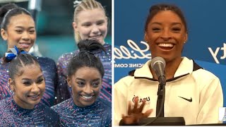 Simone Biles Perfects Paris Olympics Practice Routines MustSee Angles [upl. by Adrahs836]