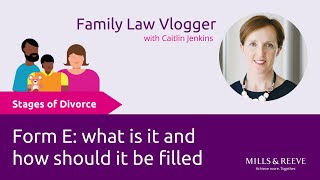 Stages of Divorce Form E what is it and how should I fill it in [upl. by Nidnal]