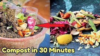 How To Make Compost For Any Plants Within 30 Minutes  How to make Organic compost at home [upl. by Manly]