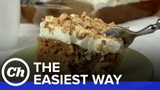 How to Make an Easy Carrot Cake with Cream Cheese Frosting  The Easiest Way [upl. by Anirahtak107]