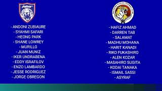 LINE UP JOHOR DT vs BALESTIER KHALSA  PERLAWANAN ANTAR BANGSA  JDT LIVE  LIVE JDT  JDT 2024 [upl. by Eissat917]