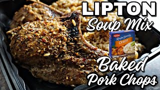 The Best Lipton Onion Baked Pork Chop and Rice EVER [upl. by Schafer]