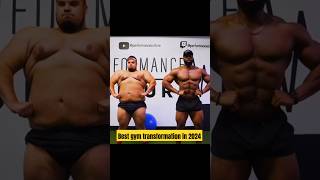 Best gym transformation in 2024 🥶 gym bodybuilding shorts [upl. by Joyan]