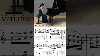 Brahms Variations on a Theme by Paganini Op 35 Book 1 Variation 13  with sheet music [upl. by Aitam205]