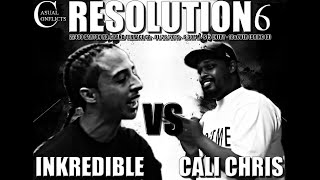 Casual Conflicts Rap Battle Inkredible vs Cali Chris [upl. by Fazeli]